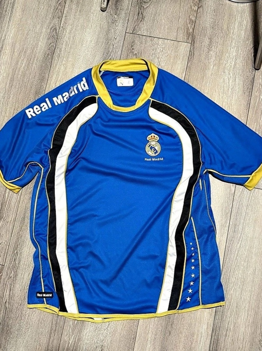 Real Madrid jersey Men's Blue & Yellow Large